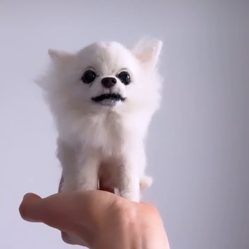 うちの子☆手乗り羊毛フェルト犬オーダー（こちらは参考画像です