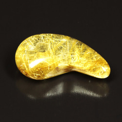 【存在感抜群】一点物 ゴールドタイチンルチル 勾玉 Ｍｒ１４８ 金針水晶のお守り効果 力が宿る 天然石ストーン 京海堂 13枚目の画像