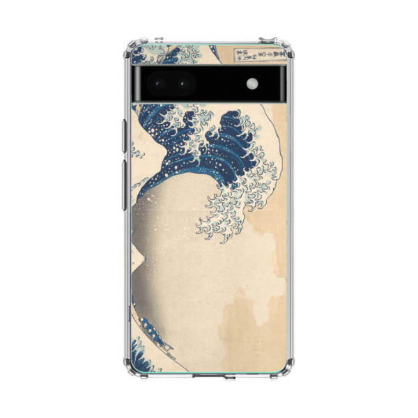 Google Pixel XL初代 32GB カバー付き （日本未発売） Google Pixelクリアケース 葛飾北斎 神奈川沖浪裏【高解像度画像使用