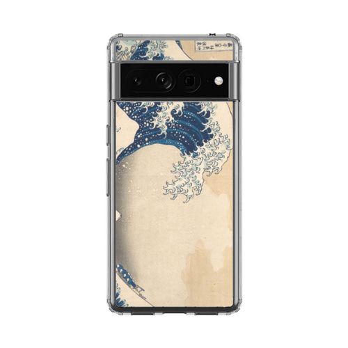 Google Pixelクリアケース 葛飾北斎 神奈川沖浪裏【高解像度画像使用