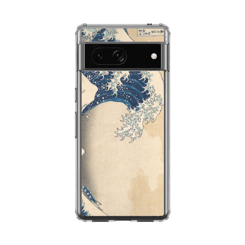 Google Pixelクリアケース 葛飾北斎 神奈川沖浪裏【高解像度画像使用