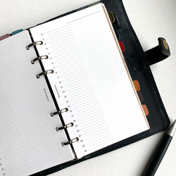 【バイブル】デイリー24hバーチカル フリースタイル システム手帳リフィル 1枚目の画像