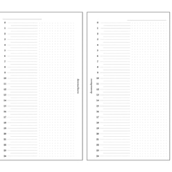 【バイブル】デイリー24hバーチカル フリースタイル システム手帳リフィル 6枚目の画像