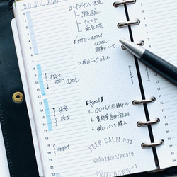 【バイブル】デイリー24hバーチカル フリースタイル システム手帳リフィル 4枚目の画像