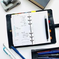 【バイブル】デイリー24hバーチカル フリースタイル システム手帳リフィル 2枚目の画像