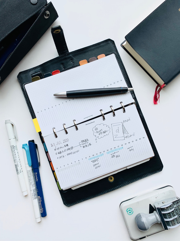 【バイブル】デイリー24hバーチカル フリースタイル システム手帳リフィル 3枚目の画像