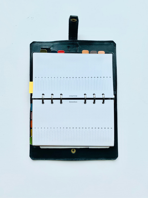 【バイブル】デイリー24hバーチカル フリースタイル システム手帳リフィル 2枚目の画像