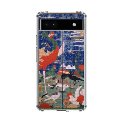 Google Pixelクリアケース 伊藤若冲 鳥獣花木図屏風（鳳凰）【高