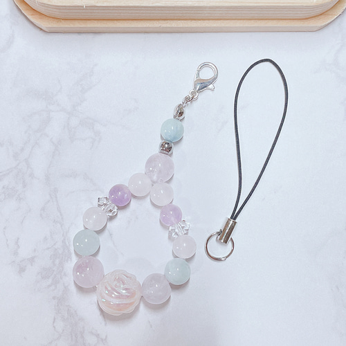 ✦素敵な出会い・恋愛成就・幸せな結婚へ導く ローズクォーツ・アクア