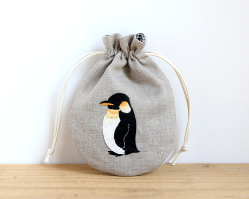 ペンギン巾着☆ハンドメイドオーダー品 8ffc5ac038635200121b7814c4498e