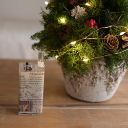 赤い実が灯る大人のクリスマスツリー＊32cm＊プリザーブド卓上サイズ 11枚目の画像
