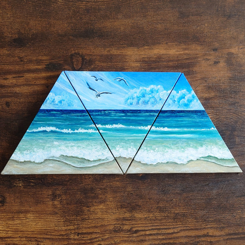 油絵　専用確認　海とカモメ 油絵 専用確認 海とカモメ