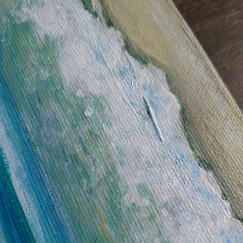 カモメの海」三角形キャンバス三枚セット 絵画 atelier-kaza碧