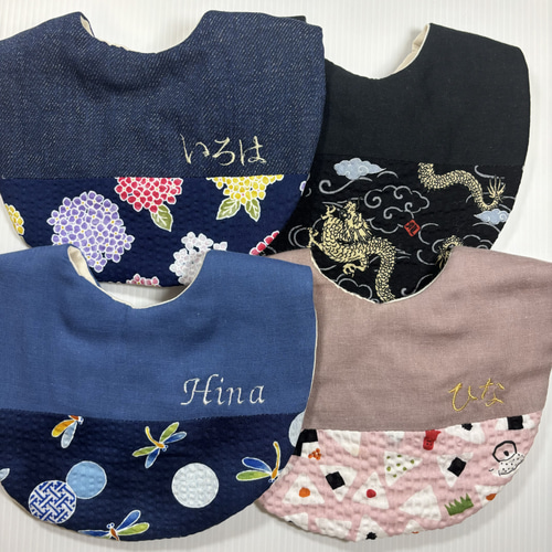 ハンドメイドスタイ　オーダースタイ　あ様 なみなみセーラースタイ ハンドメイド スタイ オーダースタイ 名入れ