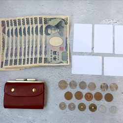 【在庫分セール価格¥9900】三つ折りがま口財布 13枚目の画像