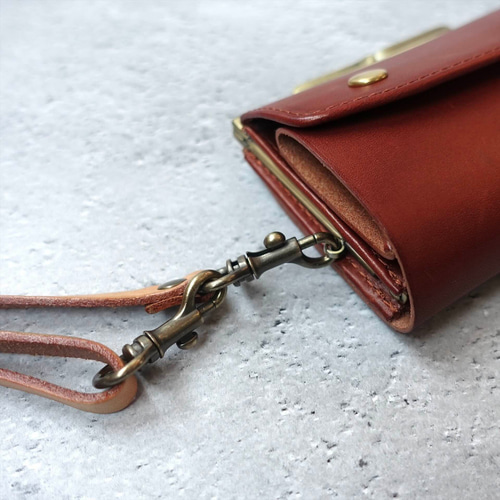 在庫分セール価格¥9900】三つ折りがま口財布 三つ折り財布 anbow 通販