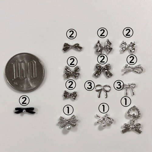 ♡ネイルチップ♡ リボン ピンク マグネット ワンホン シンプル