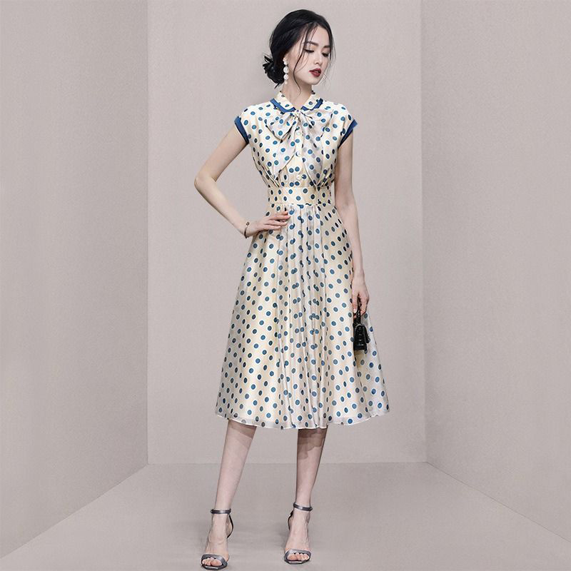ノースリーブ シアー 水色 パーティードレス レディース ワンピース 服 韓国