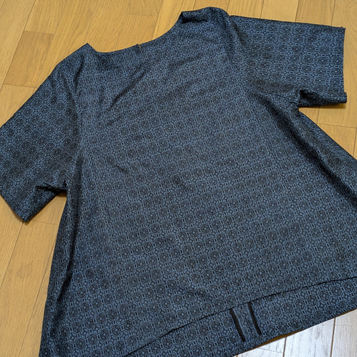 着物リメイクno.2716★大島紬・ドルマン袖ブラウス　付け襟 SOLD 着物リメイク ブラウス 大島紬 FREE SIZEの通販 by Yumi's