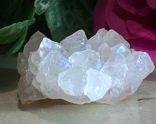 天からの祝福✨　アナンダライト　水晶　レインボークォーツ　原石　クラスター Amazon | 天からの祝福 アナンダライト 水晶 レインボークォーツ