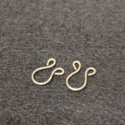 簡単♪挟むだけ】14kgf両カン付きオメガクリップイヤリング（ワンペア