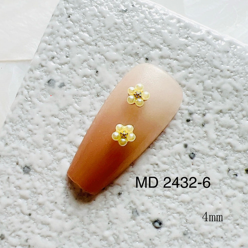 10個) 花ネイルパーツ MD2432 1-10 デコパーツ ネイル用品専門