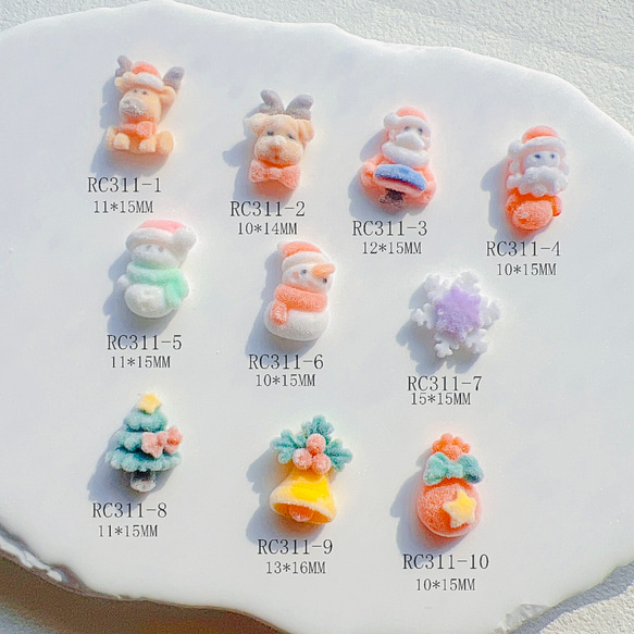Amazon | DUOLEIMI ネイルパーツ クリスマス パーツ 100pcs