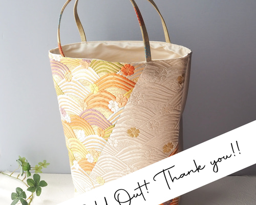 西陣織】着物帯リメイク✧*バッグ（京都西陣/着物リメイク/着物