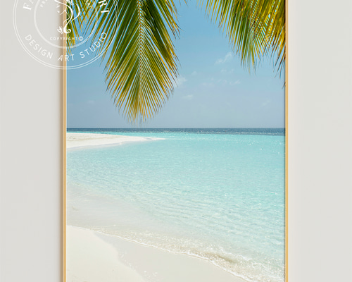 **専用**B3インテリアポスター 海の風景 ビーチ F138 ゴールド Amazon.co.jp: 【海の絵 ビーチ ポスター】【海 アートパネル