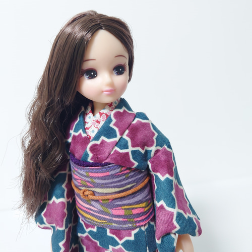 KI0002】リカちゃん 着物（モロッカン柄） その他人形 Cattleya