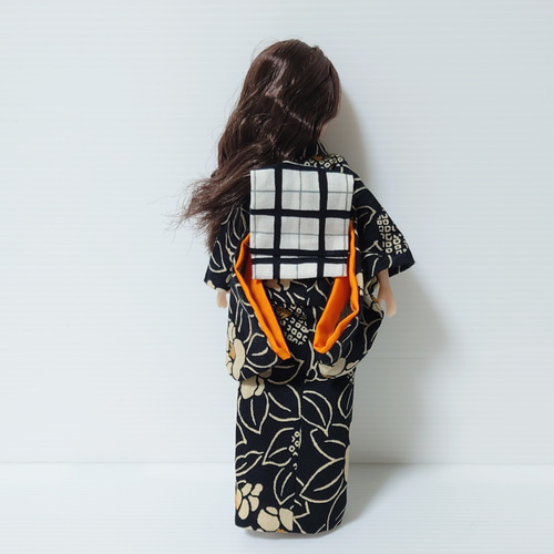 KI0003】リカちゃん 着物（黒モダン） その他人形 Cattleyaカトレア