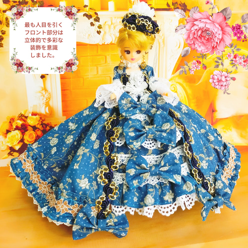 レアちゃん❤️様確認用　フレブル服　ハンドメイド 送料無料 リカちゃんサイズ ロココ調ドレス マリー