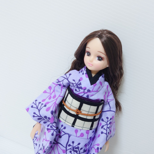 KI0008】 リカちゃん 着物（むらさき小枝） その他人形 Cattleya