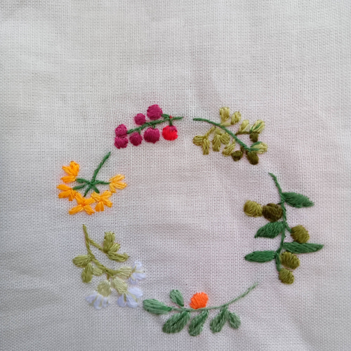 手刺繍❇ラベンダー・サシェ その他インテリア雑貨 Lavender 〜森の