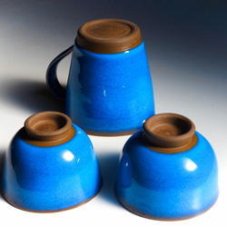 天藍色茶具 第2張的照片