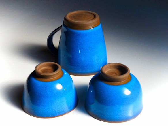 天藍色茶具 第2張的照片