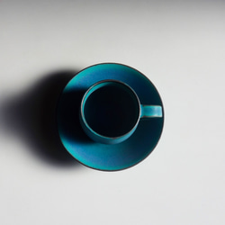 綠松石杯子和碟子 第4張的照片