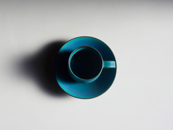 綠松石杯子和碟子 第4張的照片