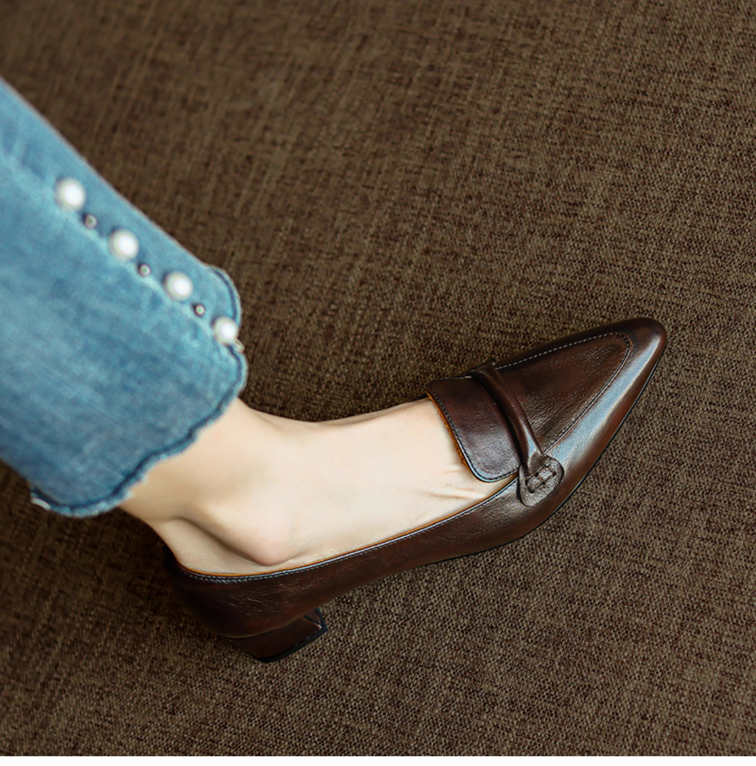 ローファー カジュアルシューズ ビットローファー コインローファー 旅行 フラットシューズ 卒業式 入学式 カカオ　黒