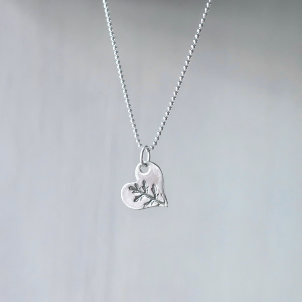 ハート　Heart　シルバー925　プチネックレス