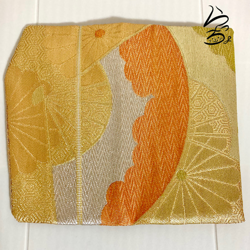 kimono】帯リメイク 扇に菊 袱紗 ご祝儀袋・袱紗（ふくさ） らっちょ