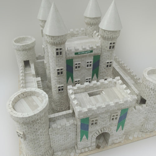 20個でアーチ！大型ミニチュアアーチレンガ 100個セット - ジオラマ/お