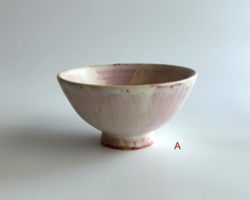 色刷毛目のお茶碗 赤系 A 茶碗・めし碗 onda pottery works 通販