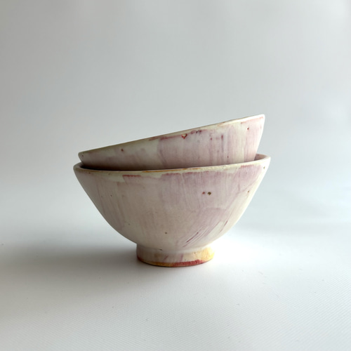 色刷毛目のお茶碗 赤系 A 茶碗・めし碗 onda pottery works 通販