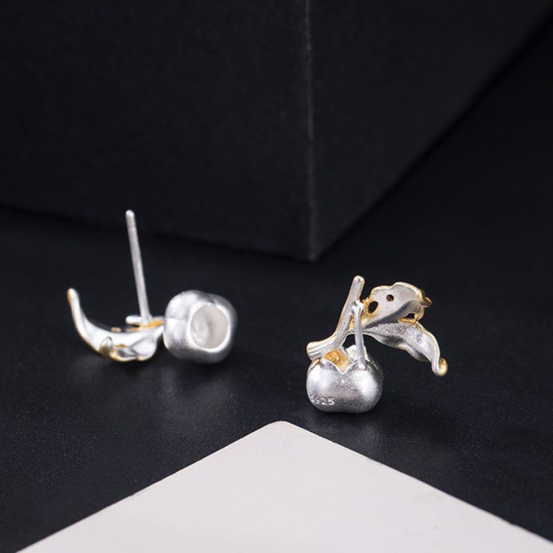 柿のピアス - 秋の季節を感じさせるデザイン P156