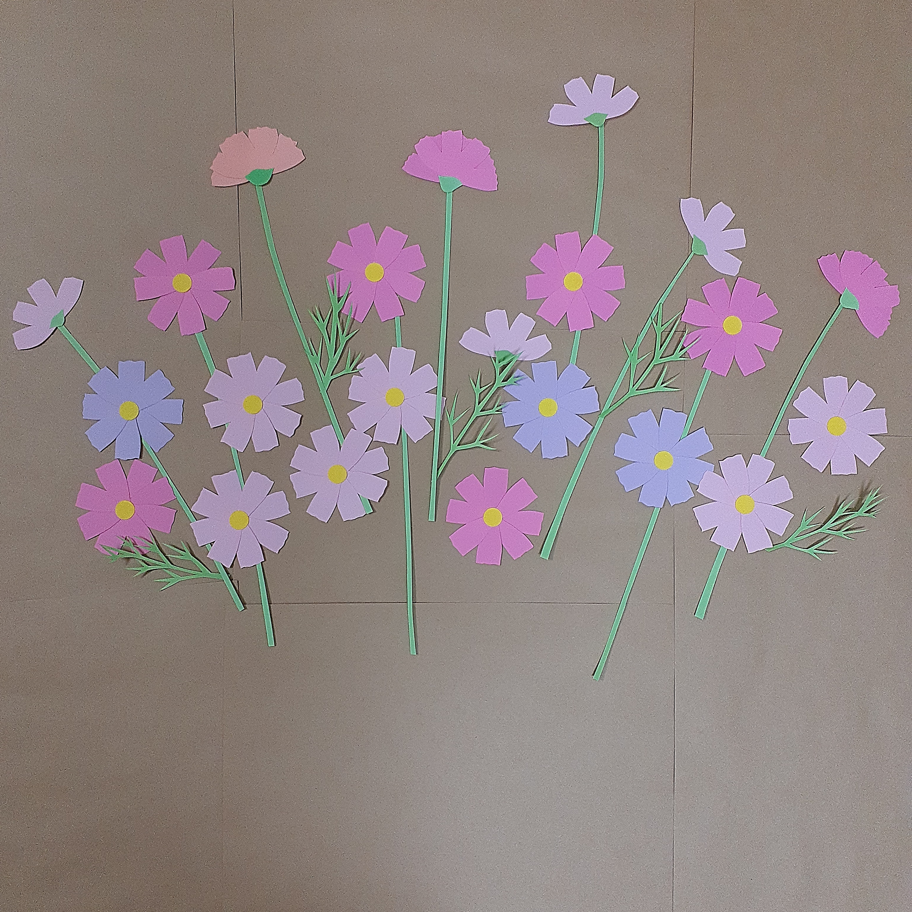 【額縁あり】秋桜(コスモス)の陶器作品 額縁あり】秋桜(コスモス)の陶器作品 額縁あり】秋桜(コスモス