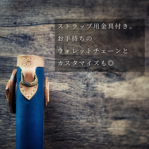 バイカーズウォレット 長財布 ライダースウォレット レザーウォレット 二つ折り 財布 メンズ 本革 ヌメ革 革財布 牛革 