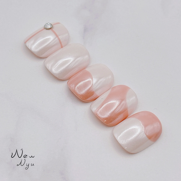 ♡ピンクネックレスネイル♡ ネイルチップ　ハンドメイド 20c4b1535a254de70cff669e92ecd6