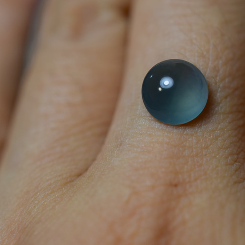 RS7-192 宝石質 猫の目みたい 高氷種 氷藍水 天然グアテマラ産 A貨 本