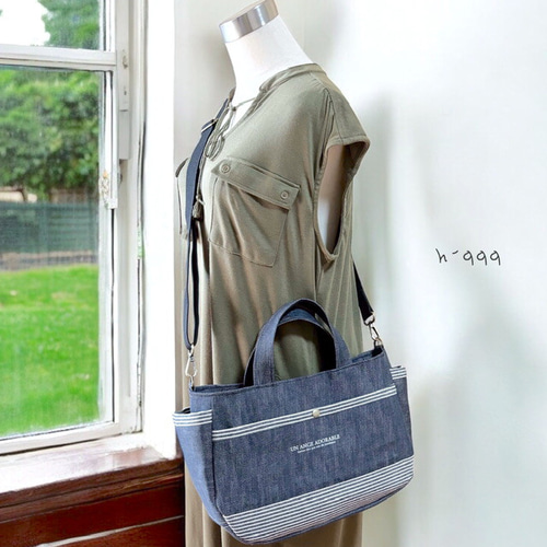 ご確認用2wayデニム地 コロリンバッグ
